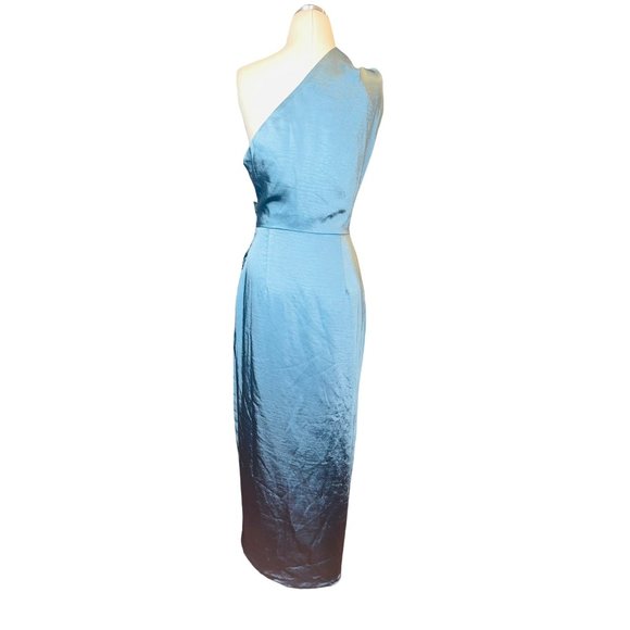 ELLIATT Cassini Satin Dress in Blue small - Picture 6 of 16